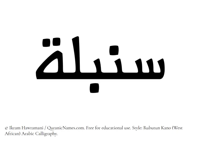 The Muslim name Sonbula written in Rubutun Kano calligraphic script
