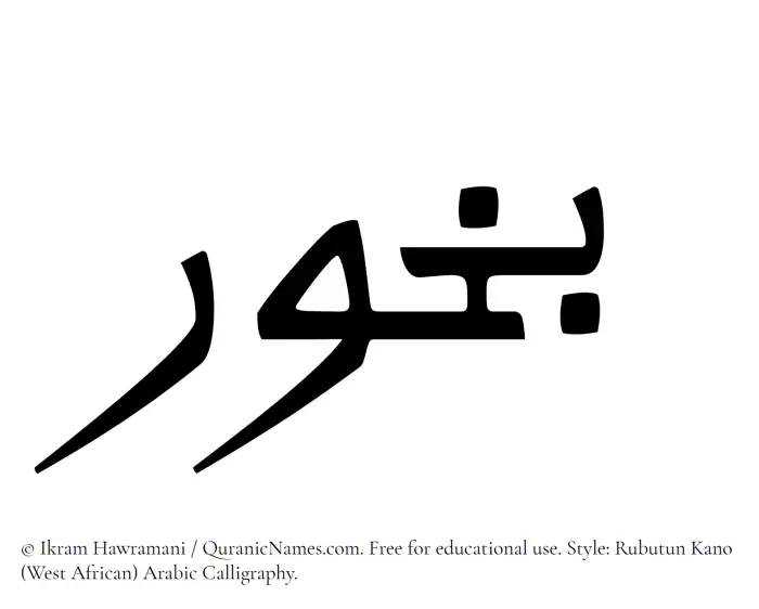 The name Bokhur written in Rubutun Kano