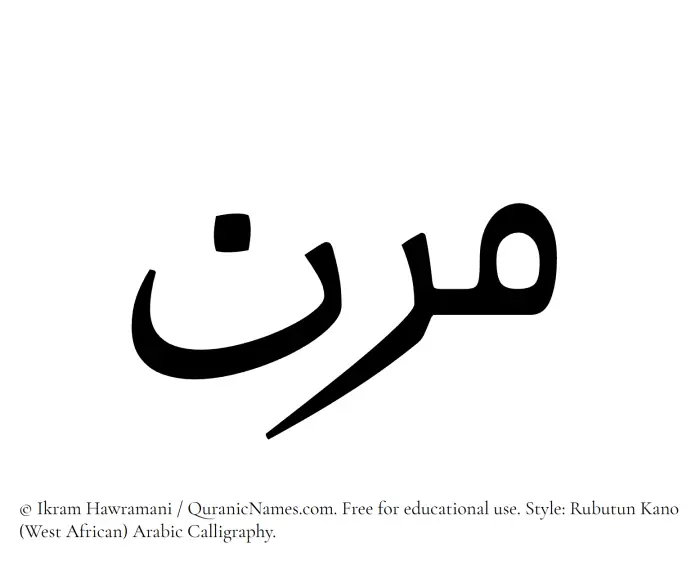 The name Marin written in Rubutun Kano