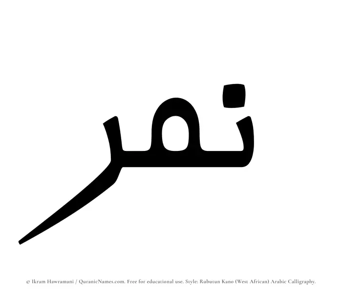 The name Namir written in Rubutun Kano