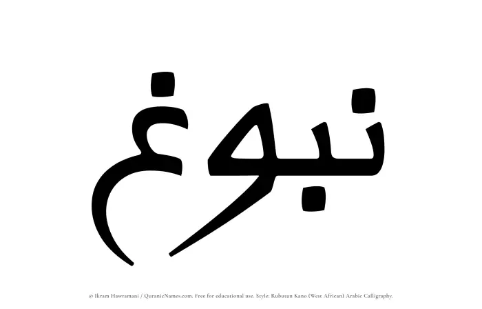 The name Nubugh written in Rubutun Kano