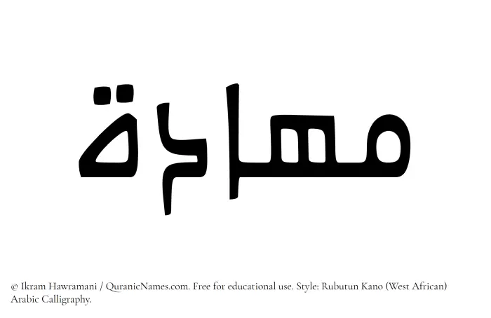 The name Mahaada written in Rubutun Kano