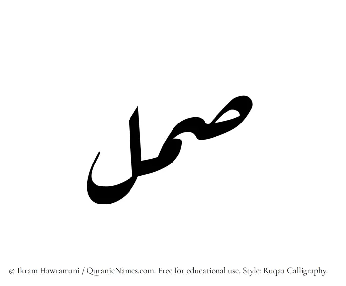 The name Saml written in Ruqaa
